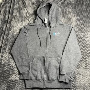 Sift Fraud fighter pilots Threadfast Apparel Fleece Full-Zip gray Hoodie size‎ M